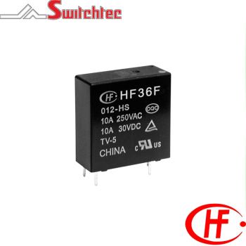 HONGFA PCB POWER RELAY 5VDC 10A 1NO HF36F/005-HST