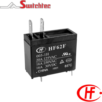HONGFA PCB POWER RELAY 5VDC 16A 1NO HF62F/005-1HDF