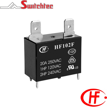 HONGFA PCB POWER RELAY 5VDC 20A 1NO HF102F-P/T-005