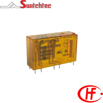 HONGFA PCB SAFETY RELAY 18VDC 6A 2NO+2NC HFA4/018-2H2DTGF