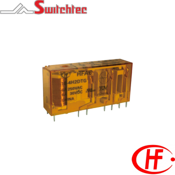 HONGFA PCB SAFETY RELAY 9VDC 6A 5NO+1NC HFA6/009-5H1DTGF