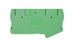 DINKLE FEED-THROUGH 3W EARTH DIN TERM END COVER 6MM GREEN