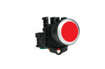 22mm PUSHBUTTON RED WIT...