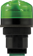 SIRENA P40 A LED GREEN V12/24DAC BLACK BASE