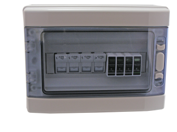 PLASTIC ENCLOSED 3PH+N TYPE 1 SPD 230/400V 50KA + FUSE HOLDER & FUSES PLASTIC ENCLOSED 3PH+N TYPE 1 SPD 230/400V 50KA + FUSE HOLDER & FUSES