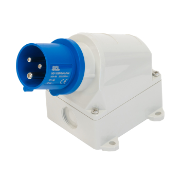 SCL 240V 16A BLUE INDUSTRIAL SURFACE MOUNT APPLIANCE INLET 3 PIN IP44 SCL 240V 16A BLUE INDUSTRIAL SURFACE MOUNT APPLIANCE INLET 3 PIN IP44