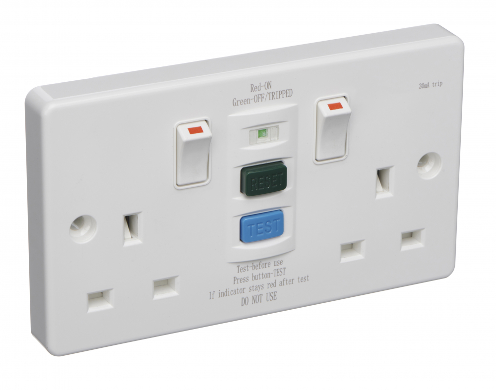 Switched Rcd Spur RCD Switched Sockets & Spur Outlets SCL DOUBLE RCD SWITCHED SOCKET ...