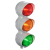 LED INDUSTRIAL TRAFFIC LIGHT RED/AMBER/GREEN 12/24VACDC