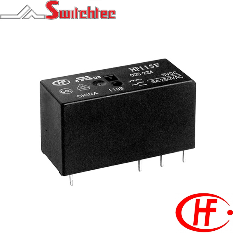 Hongfa HF10FH Series 2 Pole 10A Industrial Octal Plug in relay 8 Pin 6VDC Coil 