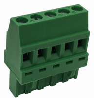 Frontal Vertical 5.08mm Pitch Plug In Terminal Blocks