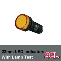22mm Lamp Test LED Indicators