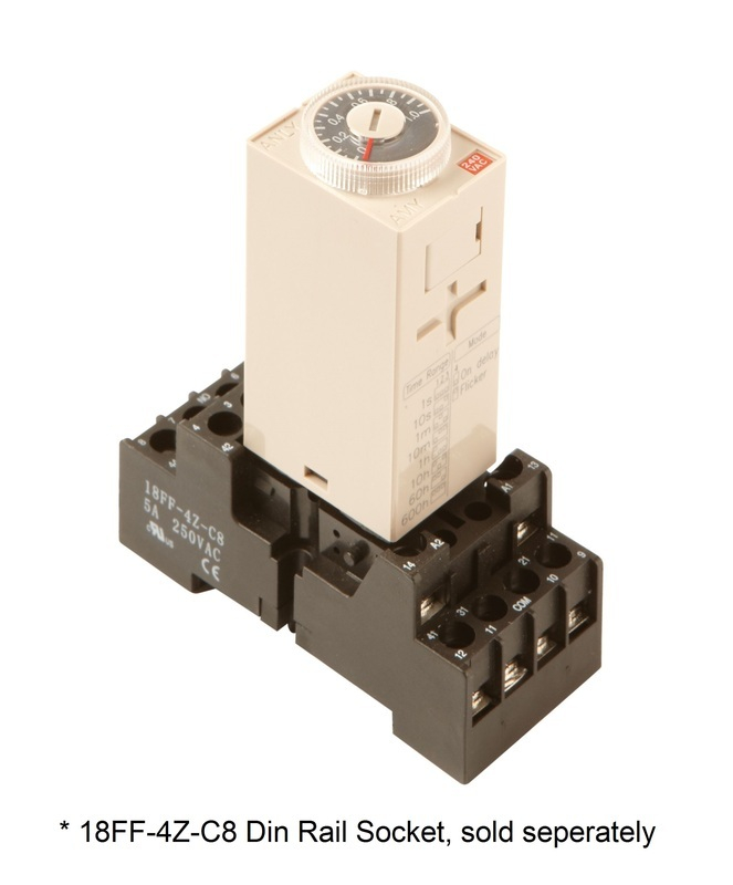 Plug In Timers MULTI FUNCTION TIMER 100-240V 4 POLE PLUG IN MULTI RANGE ...