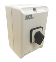 SCL 40AMP 2 POLE IP65 ENCLOSED CHANGEOVER SWITCH NO OFF POS.