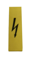 YELLOW HIGH VOLTAGE WARNING TO SUIT DK10N STRIP OF 5