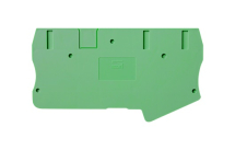 DINKLE FEED-THROUGH 3W EARTH DIN TERM END COVER 6MM GREEN