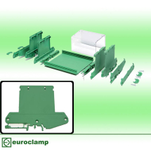 EUROCLAMP PCB PROFILE SUPPORT 107mm RIGHT 73mm END + FOOT