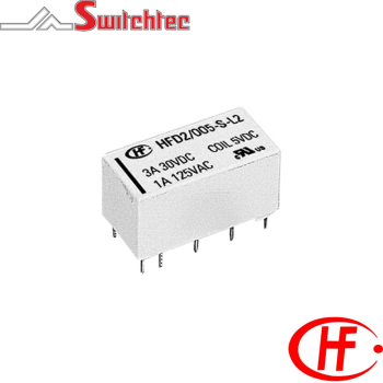 HONGFA PCB SIGNAL RELAY 15VDC 2A 2CO HFD2/015-M-L2