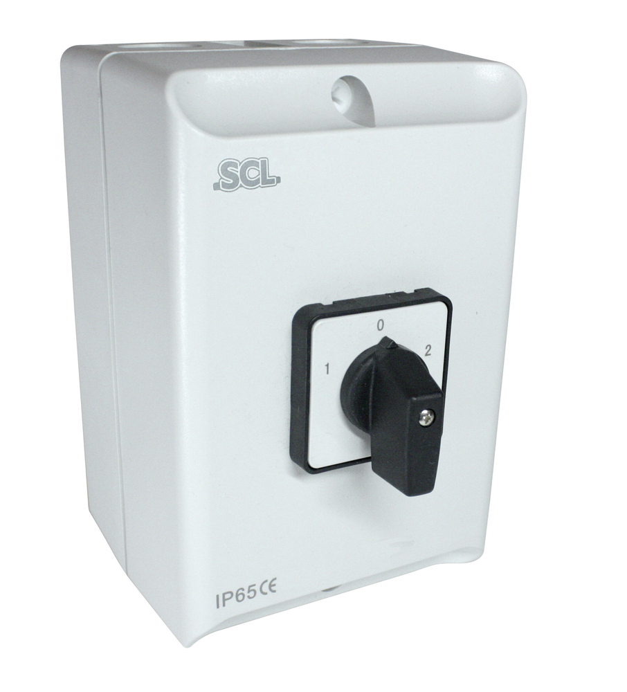 SCL Plastic Enclosed Changeover Switches - SCL 80AMP 4 POLE IP65 ...