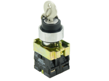 SCL 3 POSITION KEY SWITCH WITH 2 NO CONTACT KEY OUT ALL POS.