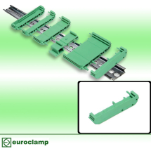 EUROCLAMP PCB MODULAR SUPPORT 72mm END + 10.25mm
