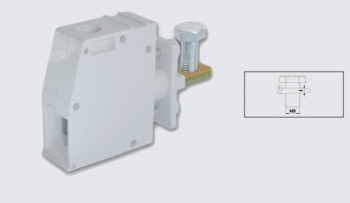 EUROCLAMP PANEL FEED THROUGH TERMINAL 150A 19mm GREY EUROCLAMP PANEL FEED THROUGH TERMINAL 150A 19mm GREY