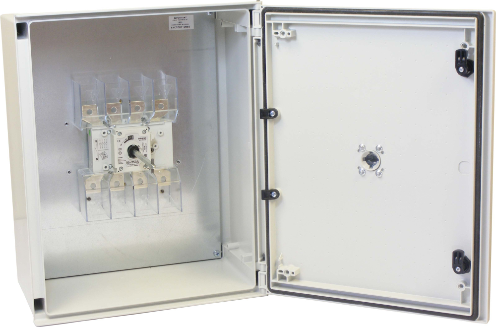 3 Pole & Neutral Disconnectors - TELERGON ON-OFF ISOLATOR 250A 3P+N ...