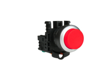 TEND 22mm LATCHING P/BUTTON RED WITH 1 N/C CONTACT BLOCK