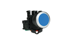 22mm PUSHBUTTON BLUE WITH 1 N/C CONTACT BLOCK