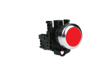 22mm PUSHBUTTON RED WIT...
