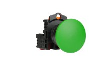 TEND MUSHROOM HEAD PUSHBUTTON GREEN WITH 1 N/O CONTACT BLOCK