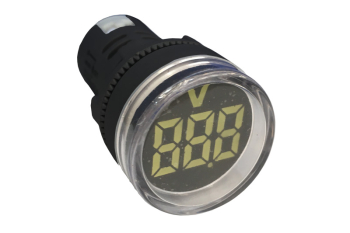 SCL 22mm VOLTMETER 10-200VDC WHITE SCL 22mm VOLTMETER 10-200VDC WHITE