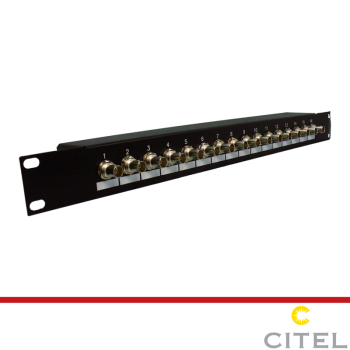 19 Patch Panel Spd S For High Speed Networks Citel 19 Rack 16 Ports Video Transmission Bnc Connector Switchtec Ltd Website