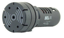 SCL 22mm CONTINUOUS BUZZER 110VAC BLACK