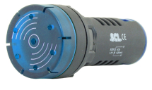 SCL 22mm CONTINUOUS BUZZER 12VACDC + CONTINUOUS BLUE LED