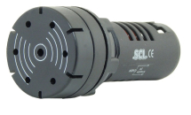 SCL 22mm PULSATING BUZZER 110V BLACK