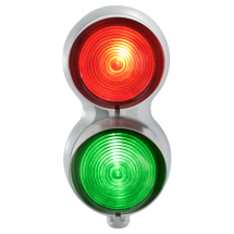 LED INDUSTRIAL TRAFFIC LIGHT RED/GREEN 12/24VACDC