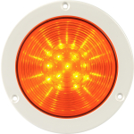 SIRENA R4 LED AMBER V24DAC WHITE BASE