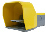 FOOT SWITCH WITH 2 NO/NC M20 WITH YELLOW V0 PLASTIC COVER