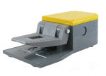 FOOT SWITCH WITH 1 NO/NC M20 YELLOW V0 PLASTIC, NO COVER