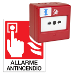 SIRENA PULSANTE INCENDIO FIRE PUSH BUTTON