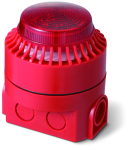 MULTITONE SOUNDER & RED BEACON IP44 EN54 RED 24VDC