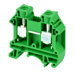DINKLE DIN RAIL TERMINAL GREEN 10MM
