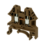 DINKLE DIN RAIL TERMINAL BROWN 2.5MM