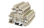 DINKLE 2+2W DIN RAIL TERMINAL 4MM WITH EARTH