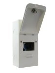 SCL 4 MODULE METAL IP30 DISTRIBUTION BOX NEW LOCKABLE