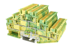 DINKLE DIN RAIL EARTH TERMINAL 2+2+2 2.5MM SPRING CLAMP