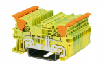 DINKLE DIN RAIL EARTH TERMINAL 1.5MM LEVER SPRING CLAMP