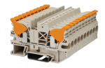 DINKLE DIN RAIL TERMINAL GREY 6MM LEVER SPRING CLAMP