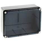 IDE JUNCTION BOX PLAIN SIDED TRANSPARENT COVER IP65/67 185 x 246 x 100mm