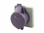 SCL 20V 16A VIOLET INDUSTRIAL PANEL MOUNT SOCKET 2 PIN IP44